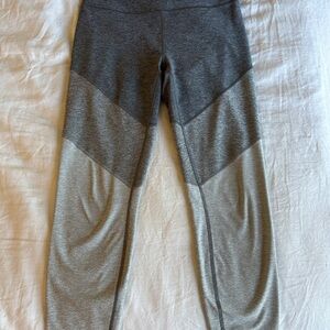 Outdoor Voices Charcoal and Light Gray Leggings